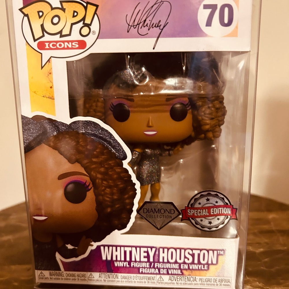 Funko Pop! Icons Whitney Houston #70 Diamond Collection Special Edition